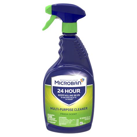 Microban 24hour Multi Purpose Cleaner And Disinfectant Spray Fresh