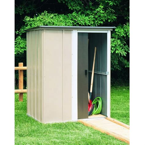 Garden tool storage shed galvanised steel metal double sliding door 3.8m x 1.3m. Outdoor Lawn Garden Tool Storage Shed - 4-Ft x 5-Ft ...