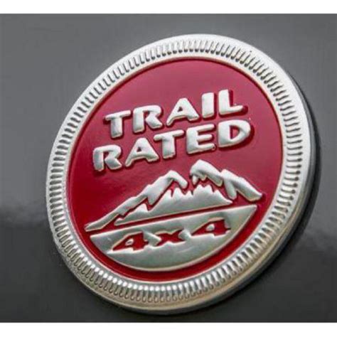 Jeep Official Trail Rated Badge Red 68214753aa