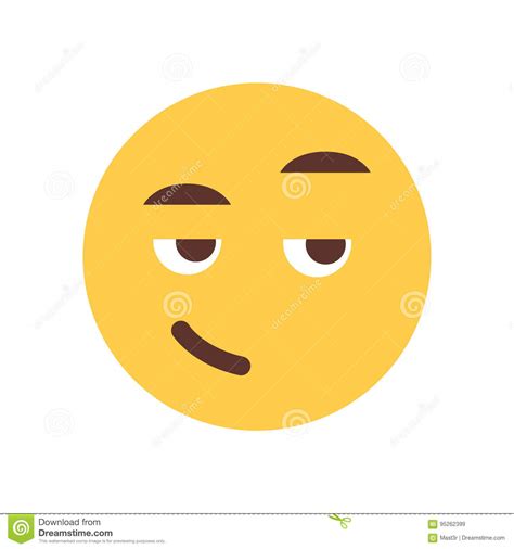 Yellow Smiling Cartoon Face Emoji People Emotion Icon Stock Vector