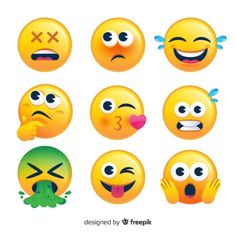 Emoji Collection Free Vector