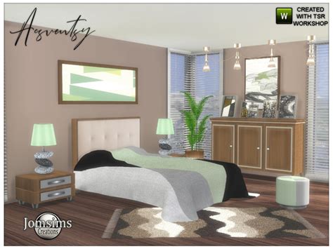 Acsventsy Bedroom By Jomsims At Tsr Sims 4 Updates