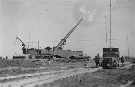 Railway Gun Krupp 28 Cm K 5 E In Action World War Photos