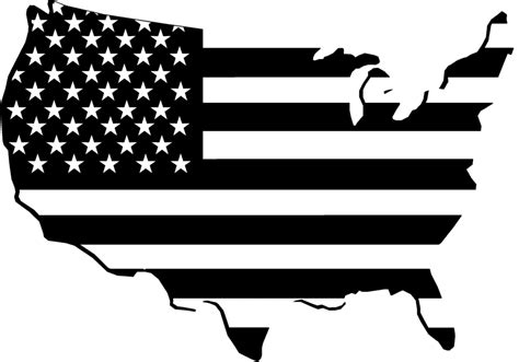 American Flag Black And White Clipart Free Download On Clipartmag