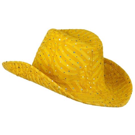 Glitter Cowboy Hat Yellow Cx116s2xpl7 Cowboy Hats Hats Cowboy