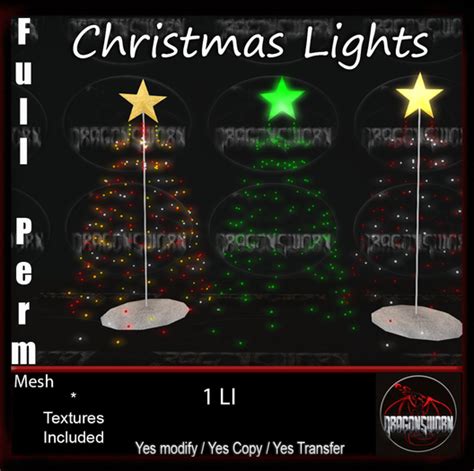 Second Life Marketplace Full Perm Christmas Lights