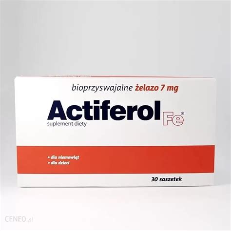 Actiferol Fe 7mg 30sasz Opinie I Ceny Na Ceneopl