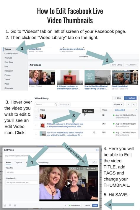 Edit Your Facebook Live Video Thumbnails Change The Title And Add
