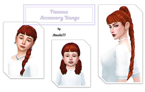 Sims 4 Bangs Accessory Maxis Match