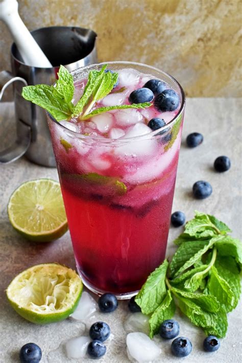 Blueberry Virgin Mojito Pepper Delight