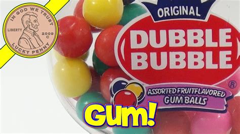 Original Dubble Bubble Gumball Slot Machine Dispenser Youtube