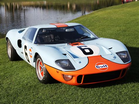 1968 Ford Gt40 Gulf Oil Le Mans Race Racing Supercar Classic