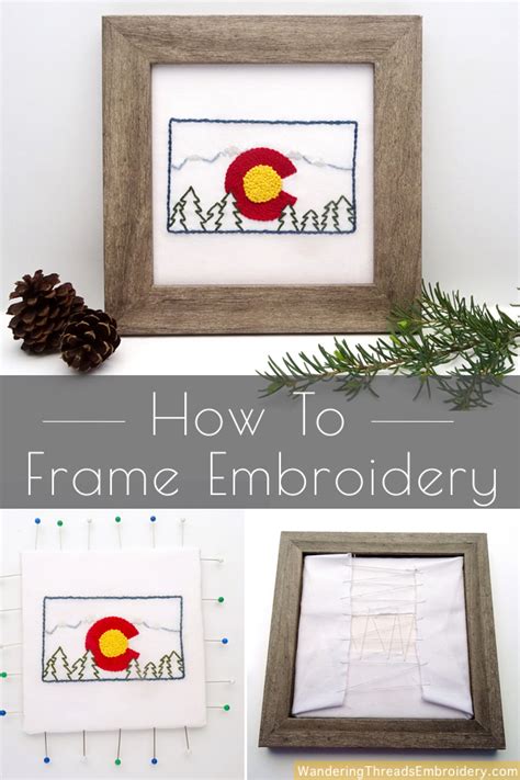 How To Frame Embroidery The Easy Method Wandering Threads Embroidery