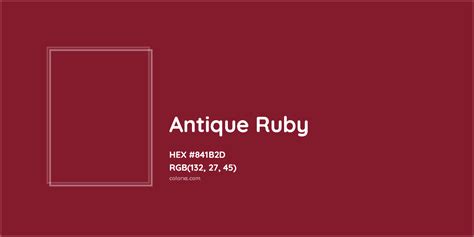 About Antique Ruby Color Codes Similar Colors And Paints