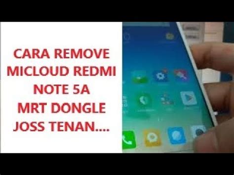 Dengan mematikan icloud, semua fitur icloud di perangkat itu akan mati. Cara Menghapus Micloud Redmi Note 5A Ugglite - YouTube