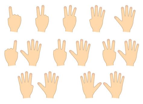 Person Counting Fingers Illustrations Royalty Free Vector Graphics