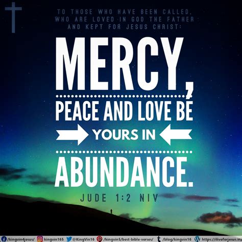 Mercy Peace And Love I Live For Jesus