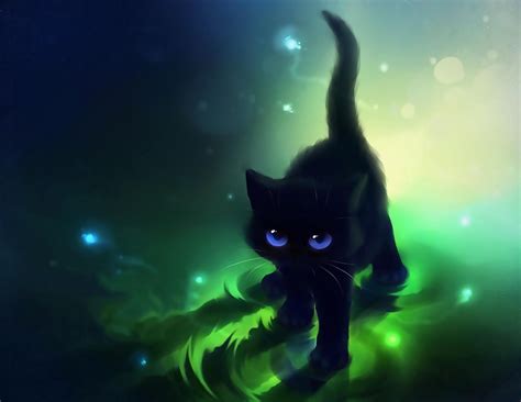 Images For Cute Anime Cat Wallpapers Black Cat Anime Cute Anime