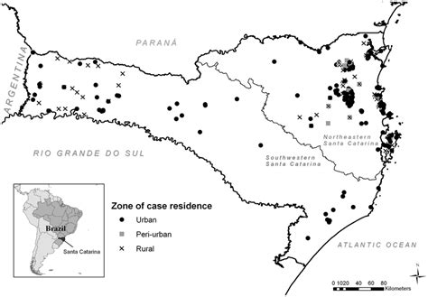 Map Of Cutaneous Leishmaniasis Cases By Zone Of Residence Download