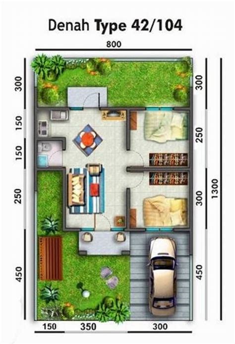 Desain rumah 2 lantai biasanya tampil lebih 'wah' dibandingkan rumah satu lantai. Rumah Minimalis Ukuran 7x10 | Rumah minimalis, Rumah ...