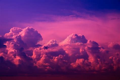 Pink Clouds Stock Photo Image Of Cover Blue Cloudiness 13291164