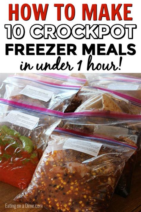 Crockpot Freezer Meals Easy Crock Pot Freezer Meals