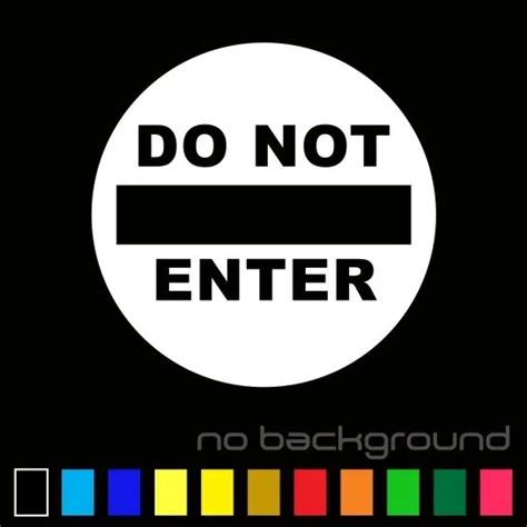 Do Not Enter Sticker Vinyl Decal Danger Door Sign Warning Personnel