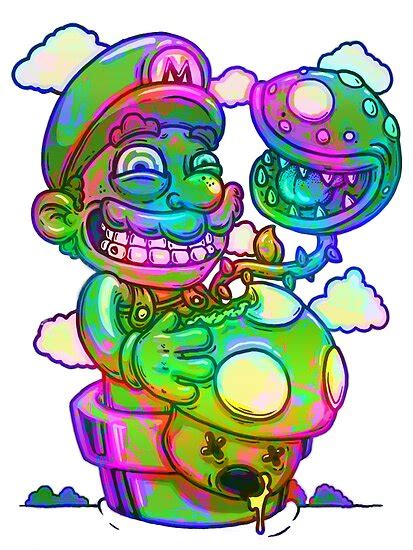 Trippy Mario By Joeyknuckles Redbubble