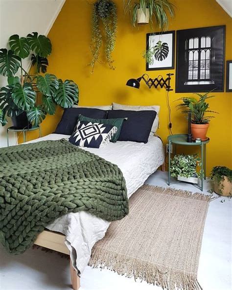 In this post you'll find many mustard yellow and ochre are colors i've been seeing a lot lately in home decor (even from mustard furniture to wall paint and home decorations, there are plenty of ways to brighten your. Mustard Yellow Bedroom Ideas #homedesignideas # ...