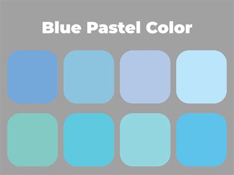 Pastel Colors Pastel Blue Color Palette Vector Art At Vecteezy
