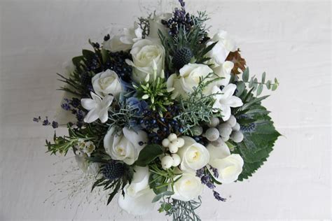 The Flower Magician Winter Frost Wedding Bouquet