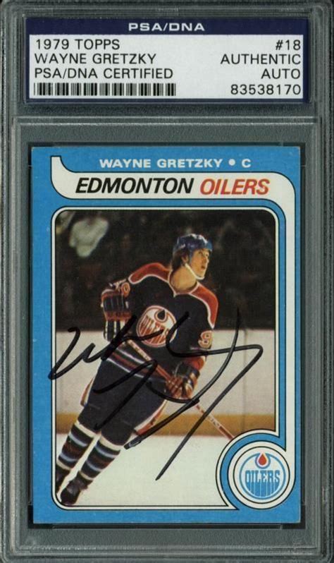 Maybe you would like to learn more about one of these? Lot Detail - Wayne Gretzky Signed 1979 Topps Rookie Card (PSA/DNA Encapsulated)