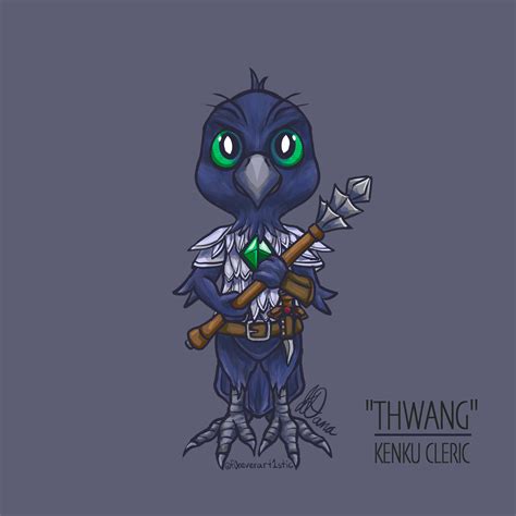 thwang dnd kenku cleric by f0reverart1stic on deviantart