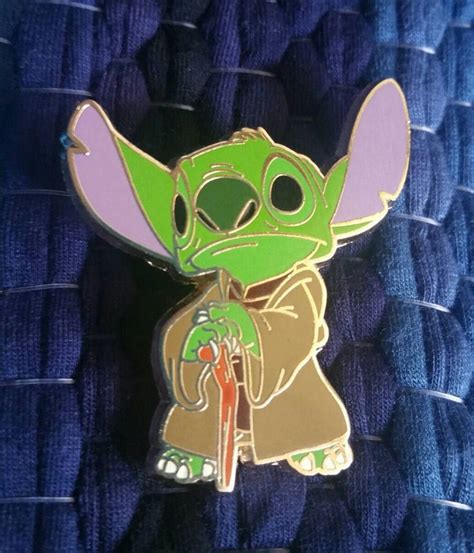 Stitch Yoda Lilo And Stitch X Star Wars Disney Official Mash Up Pin