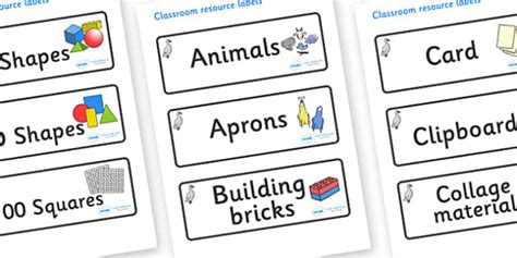 Free Cygnet Themed Editable Classroom Resource Labels