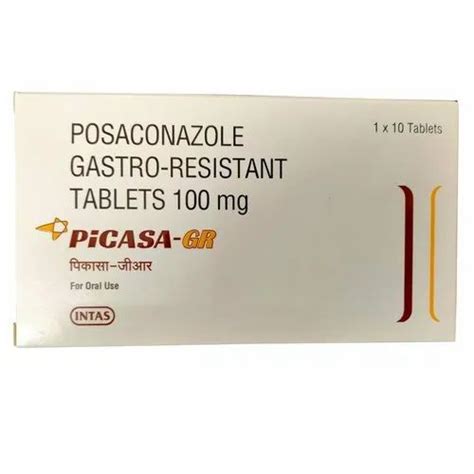 Picasa-GR 100 Mg Posaconazole Gastro-Resistant Tablets, Intas, Rs 4000
