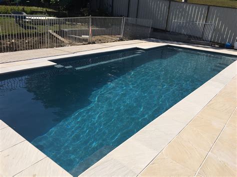 A Compass Pools Install In Evolution From The Bi Luminite Range Of Colours Small Pool Design