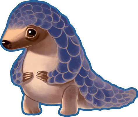 The best gifs for cute pangolin game. "Cute Baby Pangolin " Stickers by LinaFleer | Redbubble