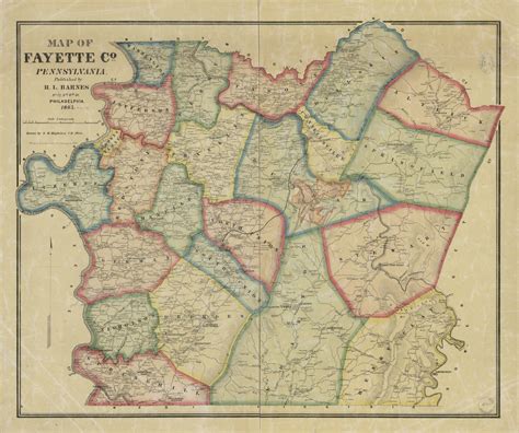 Map Of Fayette Co Pennsylvania Library Of Congress
