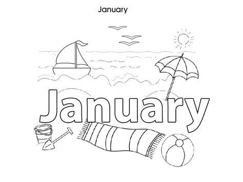 January Coloring Pages Free At Free Printable