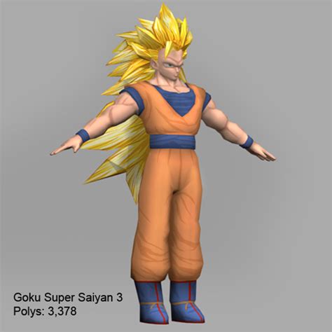 Dbz budokai tenkaichi 3 and dbz tenkaichi tag team is 3d fighting game and it is largely the same. Goku super saiyan 3 3D Model $15 - .obj .max - Free3D