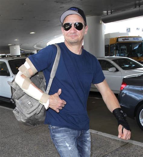 Jeremy Renner Nursing Fractured Elbow And Wrist From Avenger Injury