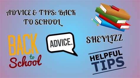 Advice And Tips Back To School Youtube