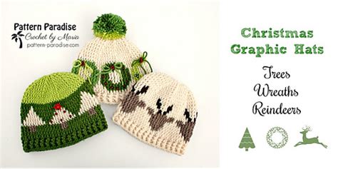 Ravelry Graphic Christmas Hats Patterns