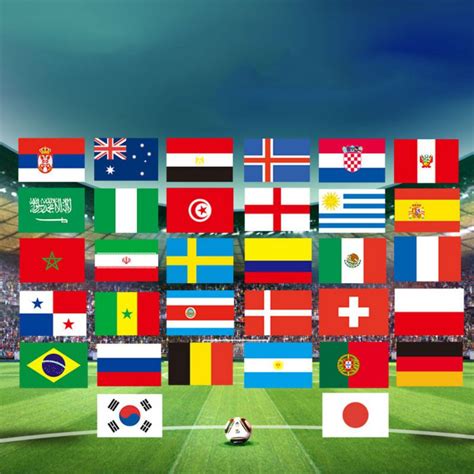 Buy 32 Football Teams National Flag 6090cm Hanging