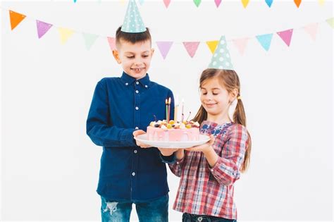 Free Photo Children Celebrating A Birthday