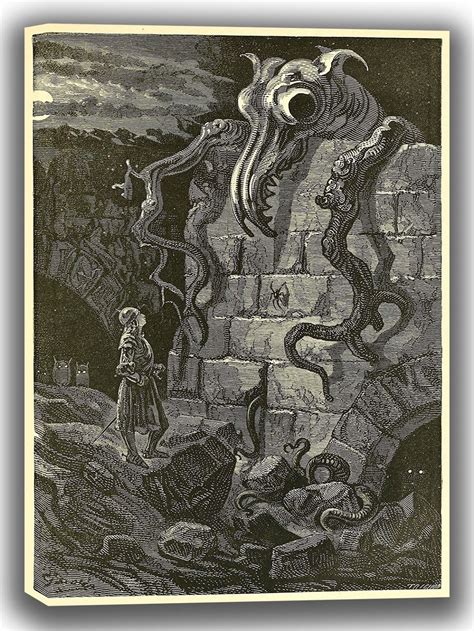 Dore Gustave The Gnarled Monster Illustration Fine Art Canvas Sizes