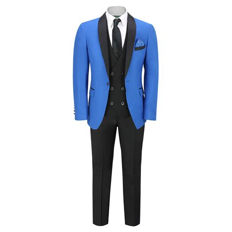mens 3 piece tuxedo suit formal wedding tailored fit dinner jacket blazer 70 81 picclick