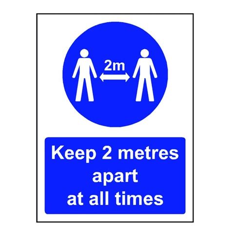 Keep 2 Metres Apart At All Times Sign Sk Signs And Labels Ltd
