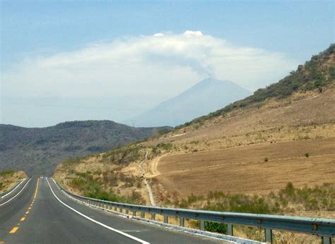 Popo Volcano Near Puebla Reaching Puebla